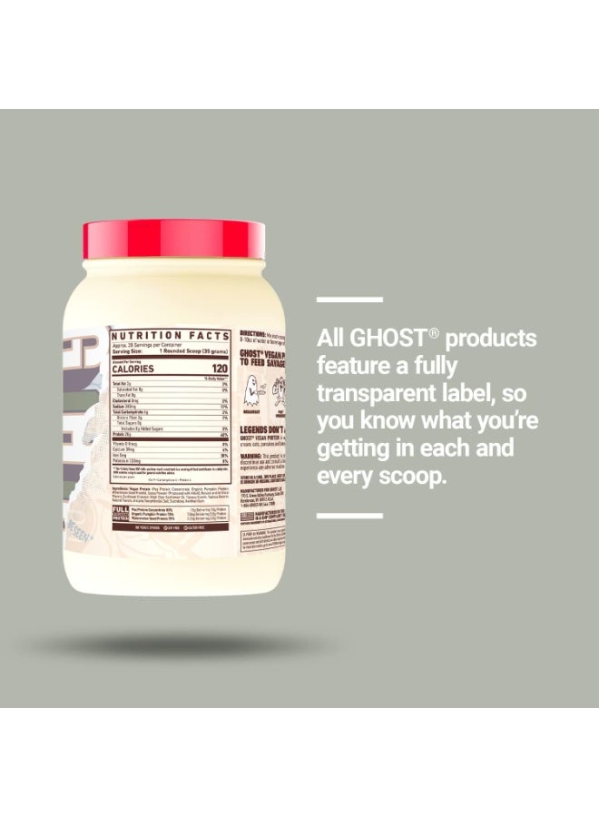 GHOST Vegan Protein 910g – 28 Servings – Pancake Batter Flavor - Image 2